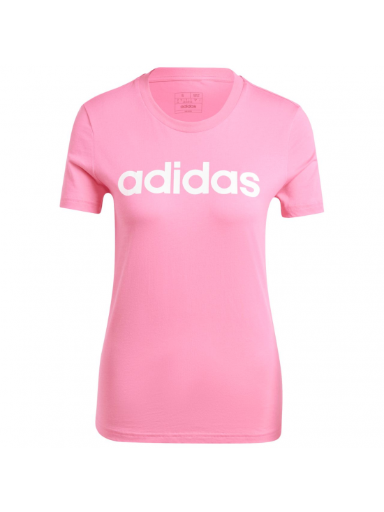 Dámske tričko adidas Loungewear Essentials Slim Logo Tee ružové IY9191